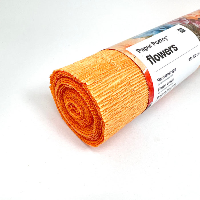 Lys orange crepepapir