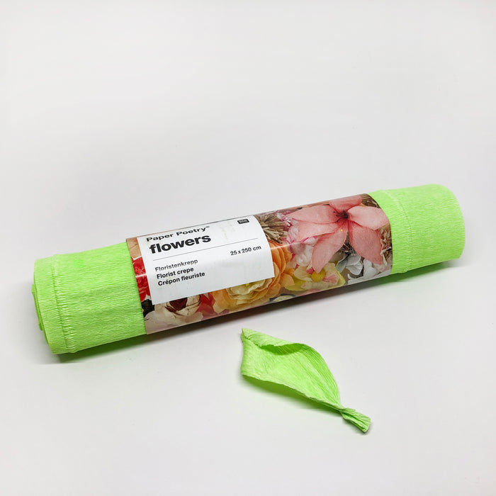 Lysegrøn crepepapir
