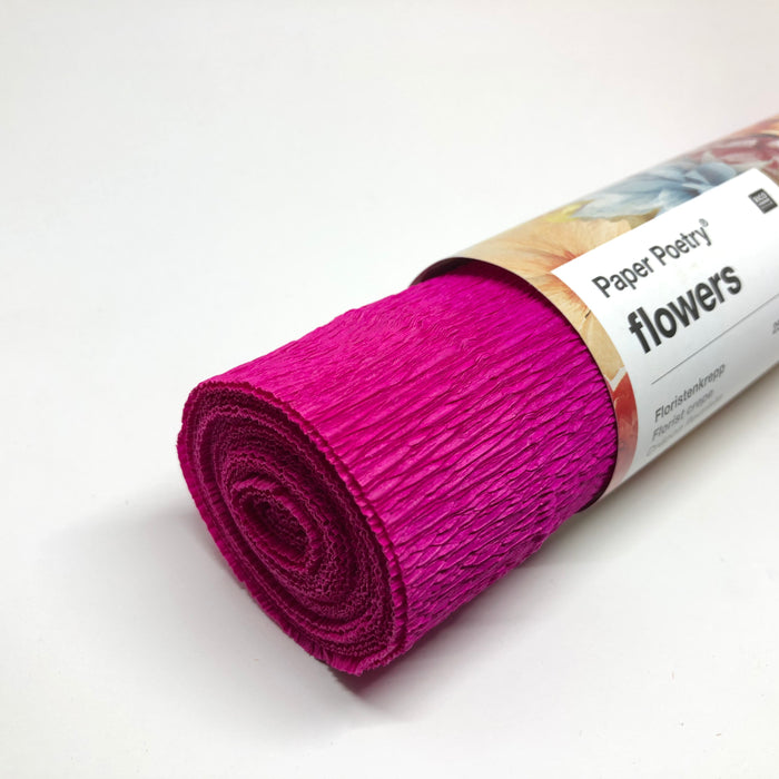 Mørkepink crepepapir
