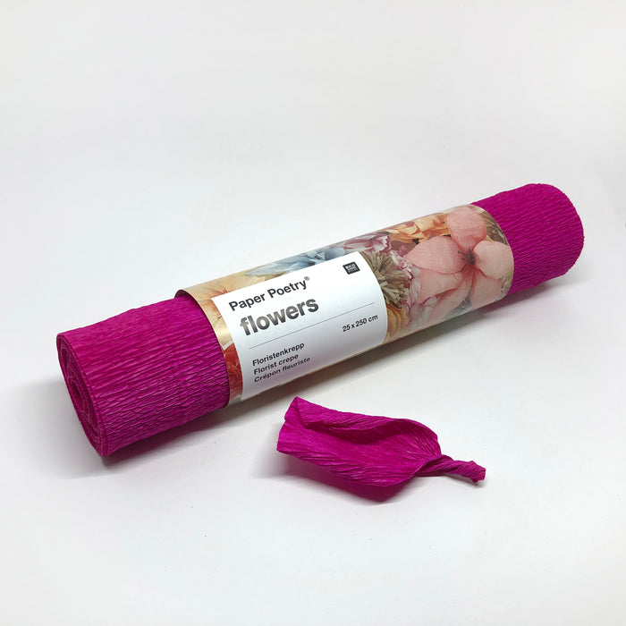 Mørkepink crepepapir