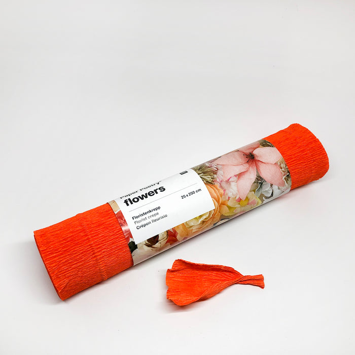 Orange crepepapir
